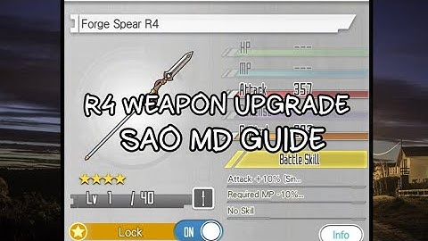 SAO MD - NEWBIE GUIDE (HOW TO UPGRADE ANY R2★,R3★ WEAPONS TO R4★)