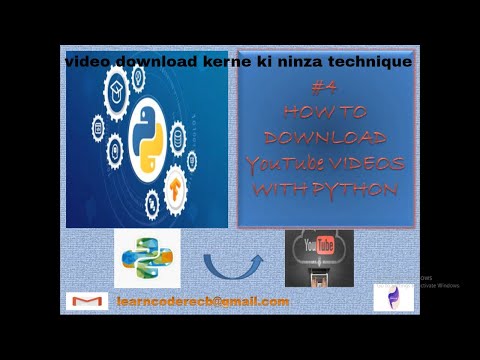 download youtube videos  with python