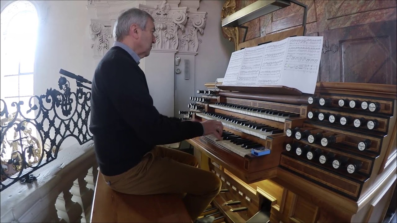 Georg Schäffner an der Orgel