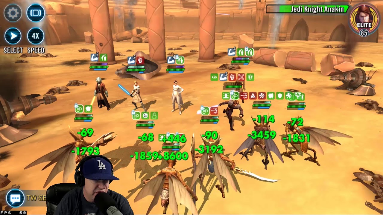 Geonosians Slay Padme Legendary Event Easy - Star Wars: Galaxy of Heroes - SWGoH - YouTube