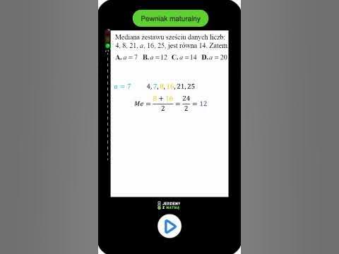 Obliczanie mediany zestawu danych - szybkie przypomnienie pod maturkę z ...