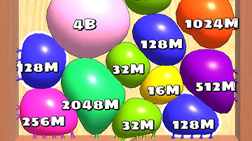 Blob Merge 3D - Color Numbers Grow Level Satisfying ASMR Gameplay ( Cube Arena 2048 )