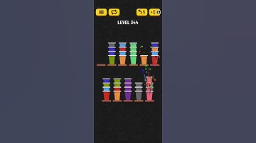 Cup Sort Puzzle Level 344 = Water Sort Puzzle Level 344 = Ball Sort Puzzle Level 344 All the same