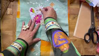 #slowstitching | Fleur Woods Melbourne Workshop Prep | Pouch Ep 1