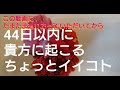 44日以内に貴方に起こるちょっとｲｲｺﾄ