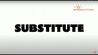 SUBSTITUTE (verb) meaning with examples in sentences