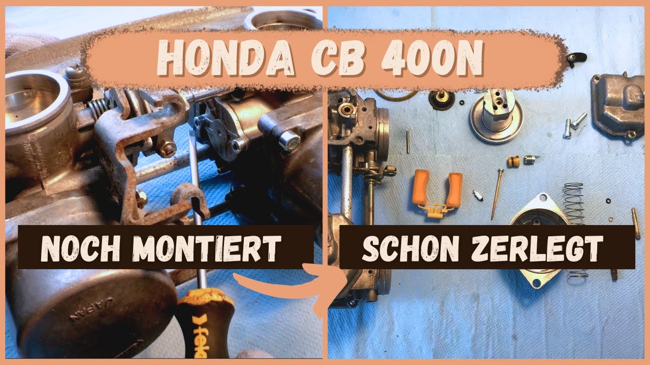 Vergaser Honda CB400N zerlegen, ausführlich erklärt vom Vergaseronkel