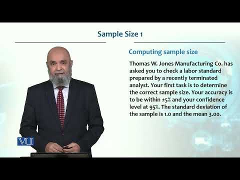 Sample Size 1 | Production / Operations management | MGT713_Topic086