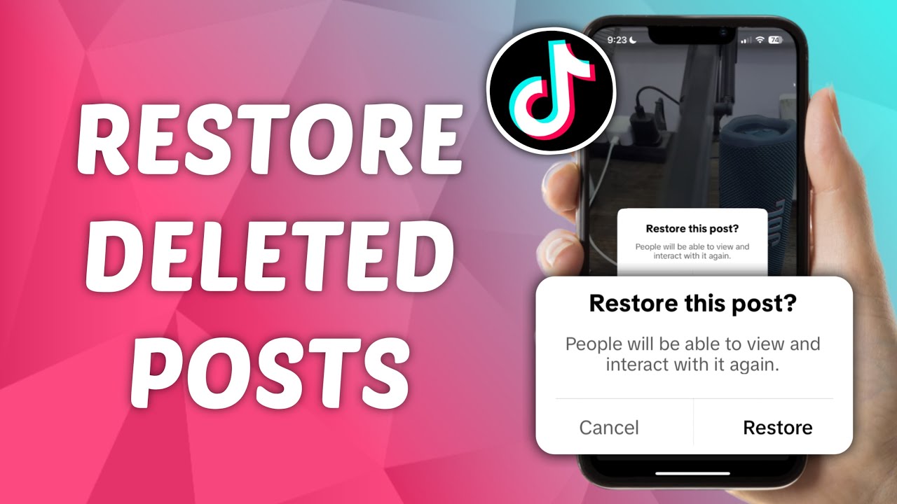 How to Restore Deleted Posts on TikTok - YouTube
