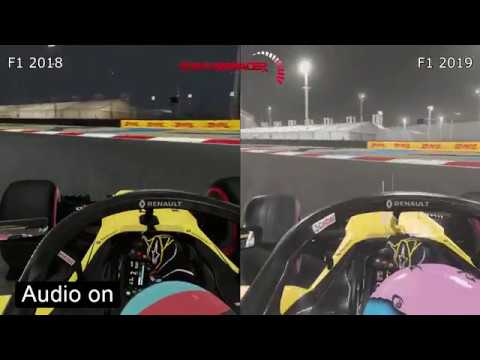 F1 2018 vs F1 2019 (Renault at Bahrain Comparison)