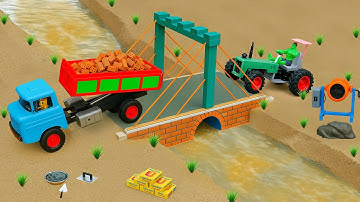 DIY Mini Tractor Bridge Construction & Collapse | Underground Water Storage Project