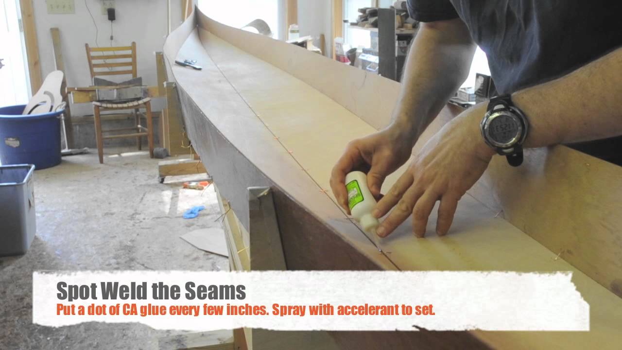 Assembing a Stitch and Glue Night Heron Kayak - YouTube