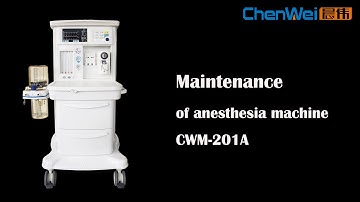 Maintenance of anesthesia machine CWM-201A from Chenwei Medical.