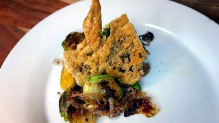 Easy Pan-Seared Brussel Sprouts Recipe with Crispy Cheese
