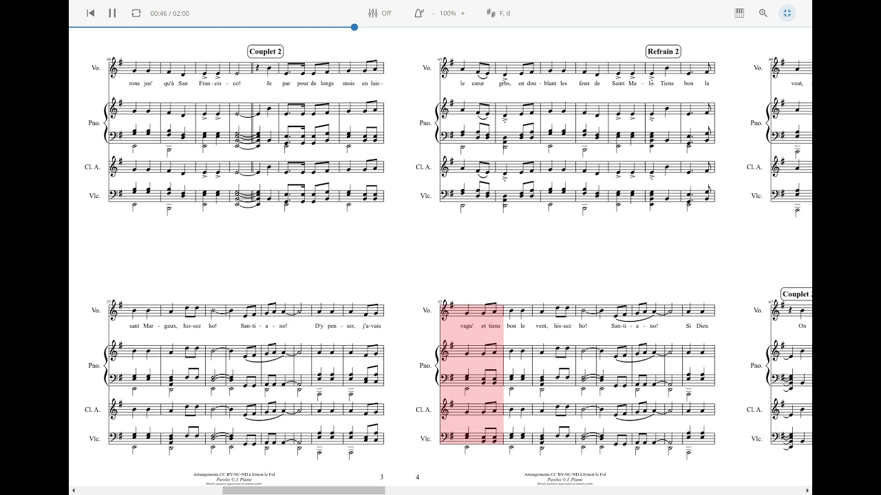 Santiano Sheet music for Piano Solo
