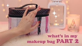 What's in my Makeup Bag  PART 2  (ASMR whisper only + tapping)