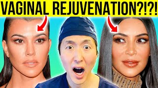 Plastic Surgeon How Kim & Kourtney Tightened Their S
