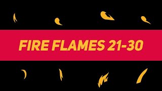 Liquid Elements Fire Flames 21-30 Motion Graphics Templates