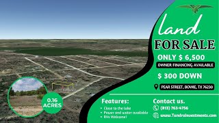 SOLD!!! NEW LOT FOR SALE! 0.16 Acres – Pear Street, Bowie, TX 76230
