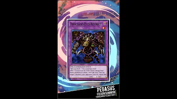 Yugioh Duel Links - Pegasus Fusion summon Thousand Eyes Restrict