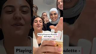 Playing pregnancy roulette at girls night 😭💅 #pregnancyroulette, #girlsnight, #drama, #reveal
