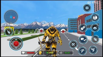 Police Dragon Robot Car Games - Android Gameplay