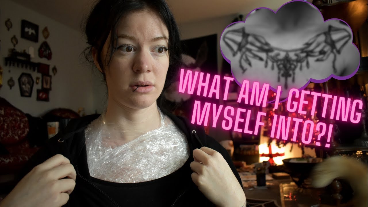 Getting My Chest Tattooed! 😬🥀| Another Tattoo Vlog!