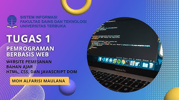 TUGAS 1 | PEMROGRAMAN BERBASIS WEB | SISTEM INFORMASI | UNIVERSITAS TERBUKA