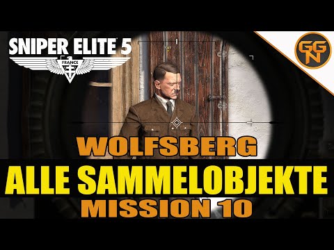 Sniper Elite 5: 100% Guide Alle Sammelobjekte - All Collectibles - Mission 10 - Wolfsberg