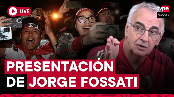 Jorge Fossati EN VIVO: presentación oficial del técnico de la Selección Peruana