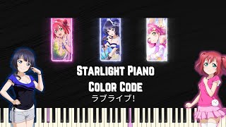 Starlight Karin Asaka (Piano Cover) Color Coded Eng Rom Kan Lyrics