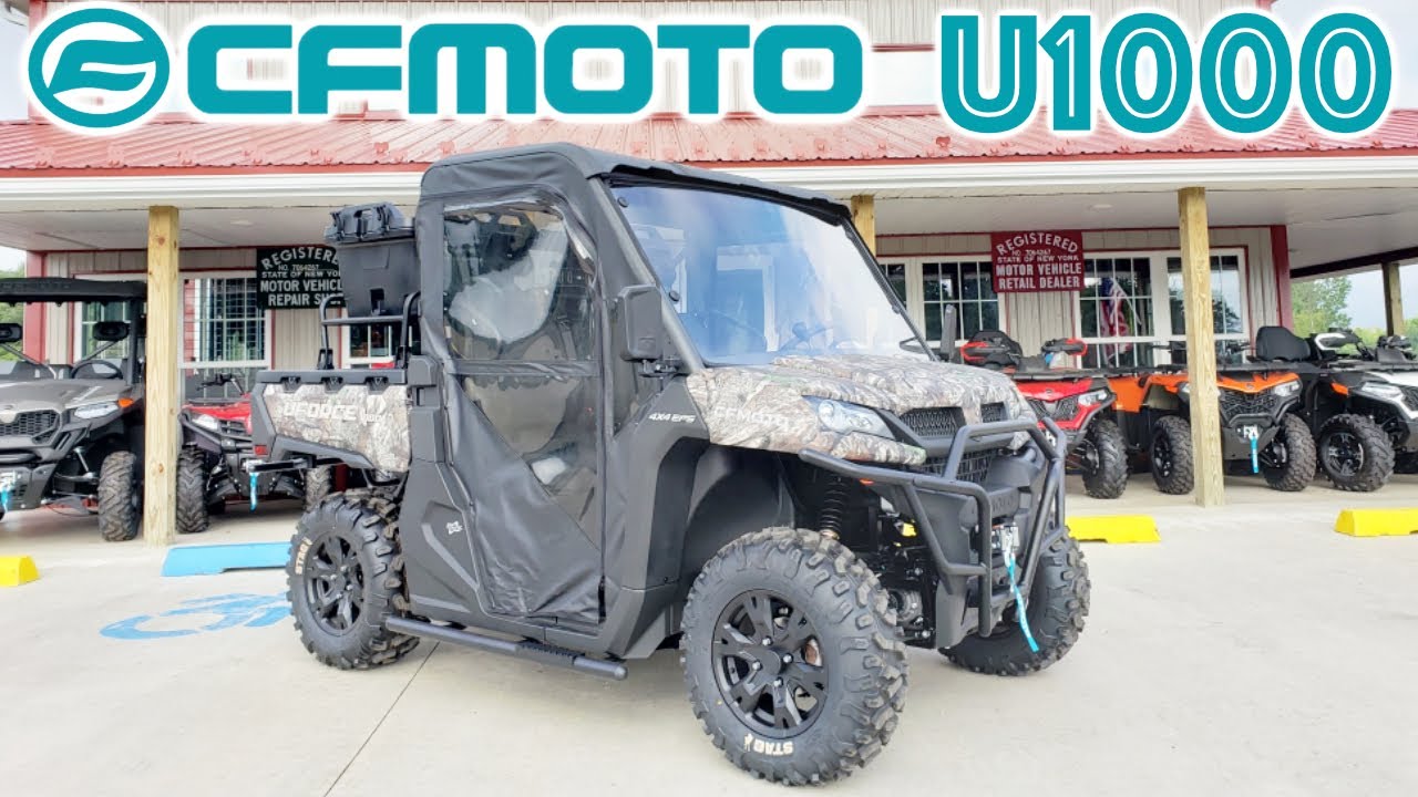 Fully Built 22 Cfmoto Uforce 1000 Camo Utv Soft Doors Bumpers Cab Storage More Youtube
