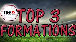 THE BEST FORMATIONS in FIFA 15 Ultimate Team / TUTORIAL - TOP 3 Choices for FUT