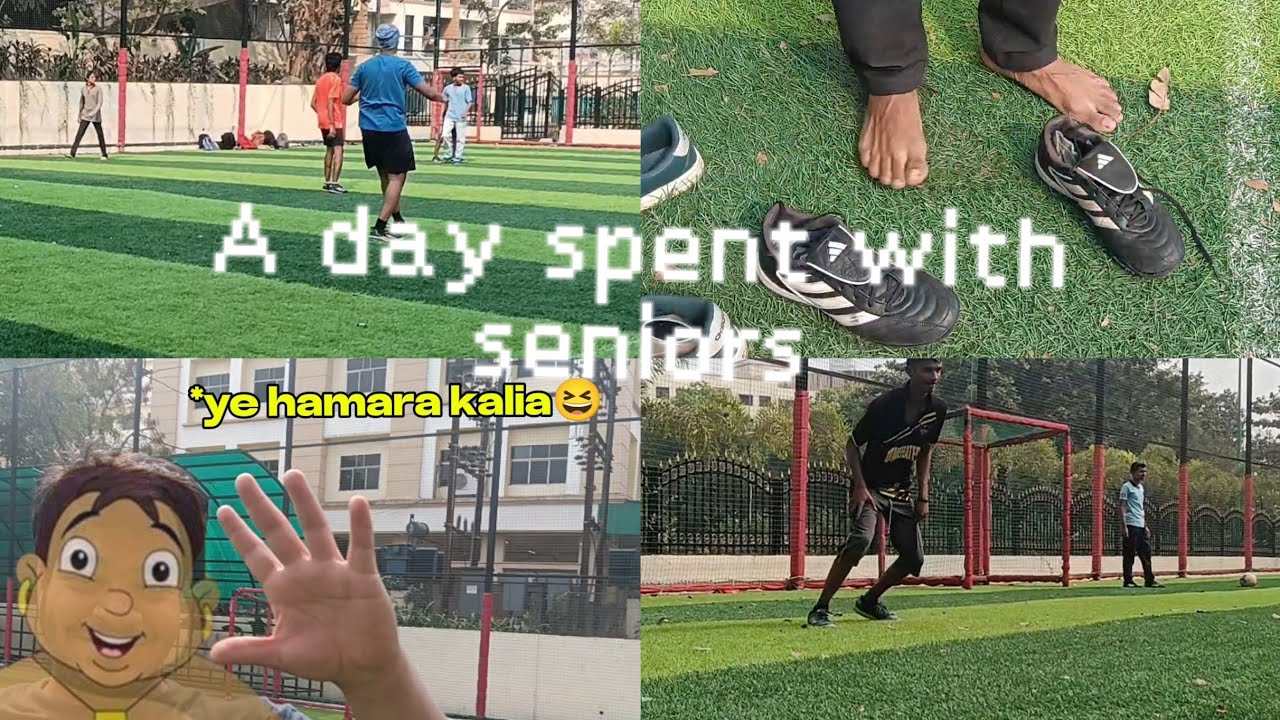 |A day spent with seniors on the  football turf|