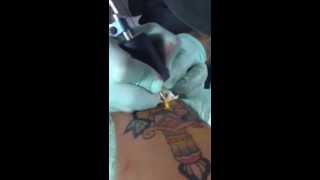 Download Lagu Luka at work on an old school dagger tattoo MP3 Download Lagu Luka at work on an old school dagger tattoo MP3