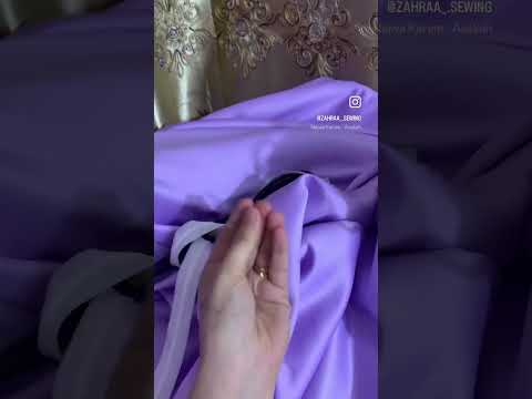 خياطتي فستان ستن