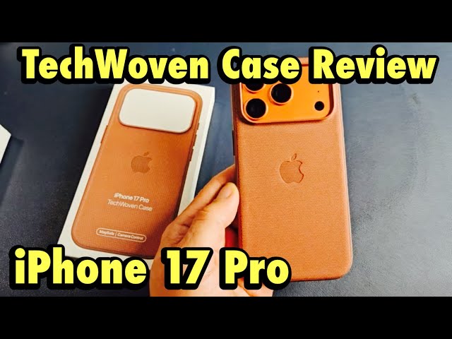 iPhone 17 Pro TechWoven Case with MagSafe Review (Color: Sienna