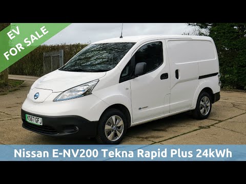 SOLD: 2017 Nissan E-NV200 Tekna Rapid Plus electric van, with a 24kWh battery