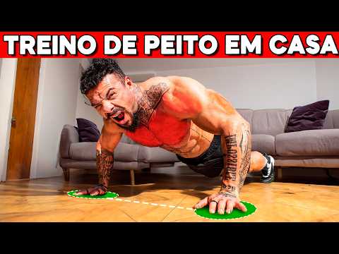 Treino de Peito EM CASA só com FLEXÃO DE BRAÇO melhor que ACADEMIA!