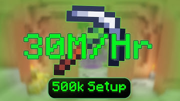 This 500k Setup Makes 30M/HR  | Hypixel Skyblock