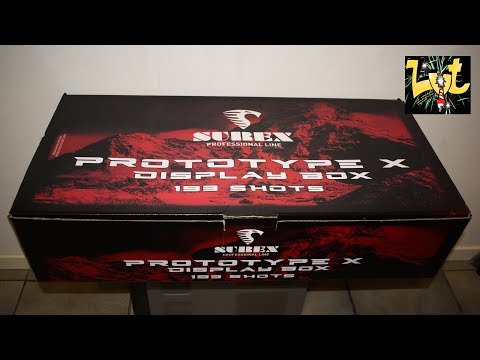 Prototype X 193 Shots Display Box Surex Professional Line Fireworks