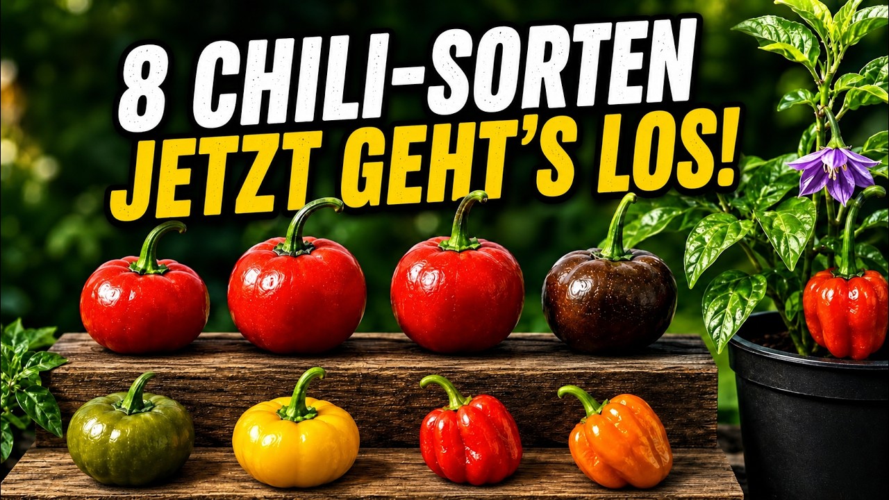 Jetzt starten wir in die Chili-Saison – 6 Rocotos und 2 Habaneros