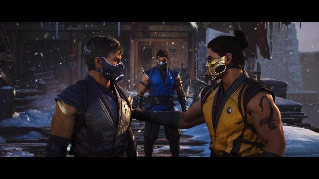 Scorpion X Sub Zero Mortal Kombat 1 Luta - YouTube