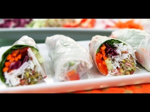 Vegetarian Spring Roll Recipe | No-Cook Recipe | Food How To - YouTube