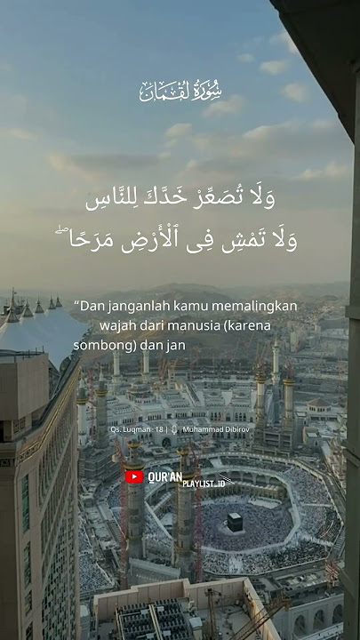 Nasihat Bapak kepada Putranya, dalam Surat Luqman Ayat 17-19 | Qari Muhammad Dibirov