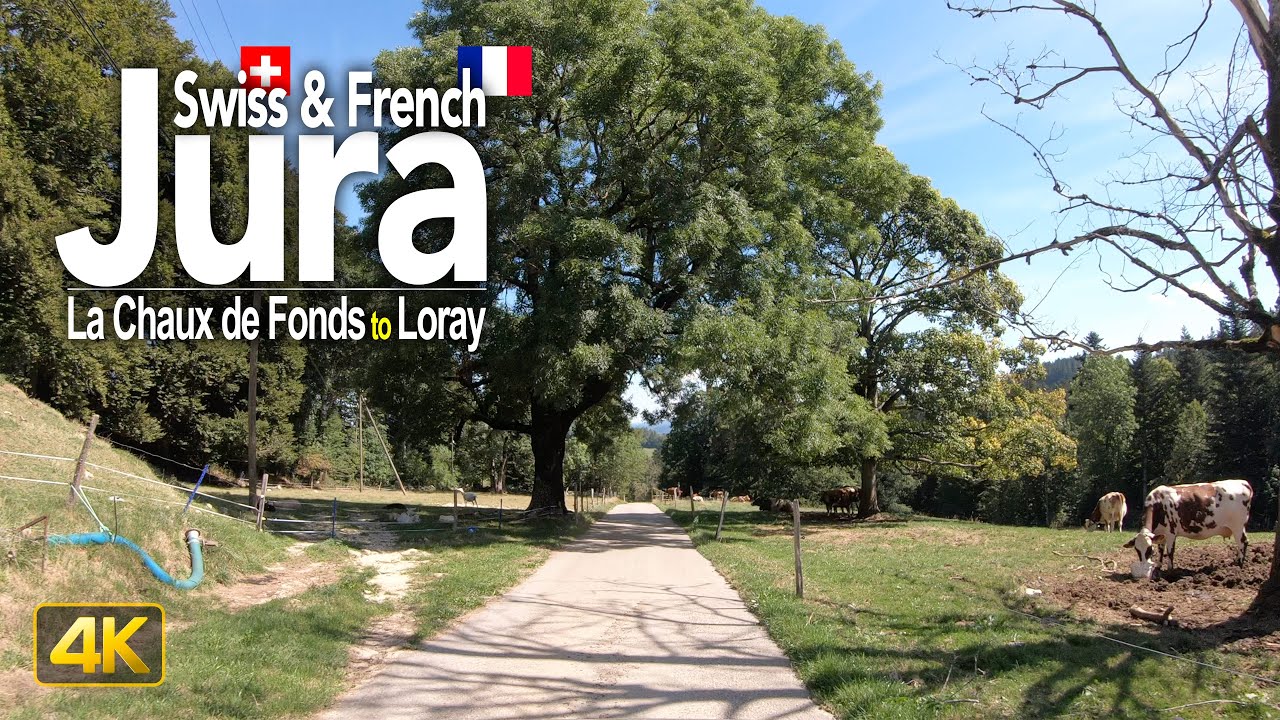 Jura Mountains • Driving from La Chaux-de-Fonds, Switzerland to Loray, France