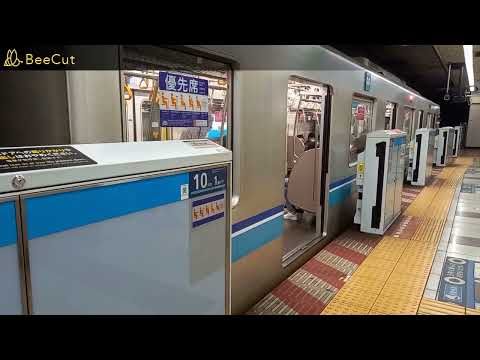 【2番線で発車メロディーが2コーラス鳴った】東西線神楽坂駅で発着シーンを撮影