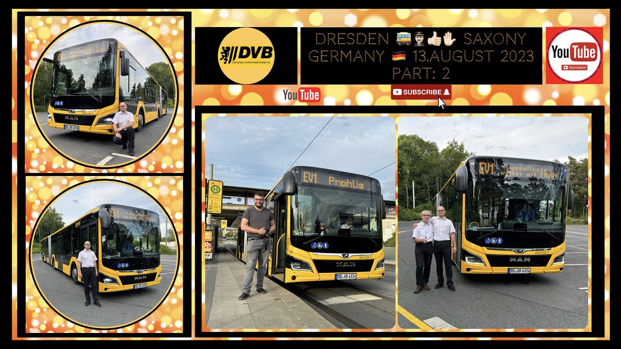 Dresden Bus line EV1/9/13 with the Bus driver Eric / Part2 / Dresdner Buslinie EV1/9/13 mit