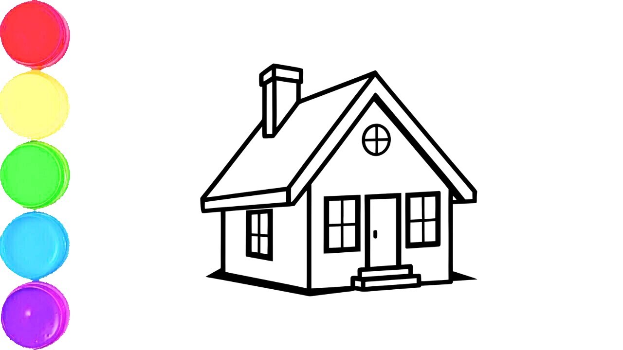 House Drawing, Painting & Coloring For Kids and Toddlers_ Child Art