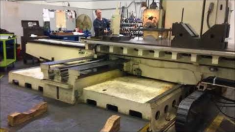 5′ LUCAS MODEL 542B 120 HORIZONTAL TABLE TYPE BORING & DRILLING MACHINE